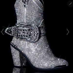 Club Exx Icy Sheriff Shine Cowboy Boots